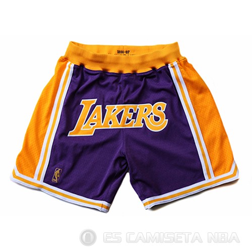 Pantalone Los Angeles Lakers Bape Mitchell & Ness 1996-1997 Violeta - Haga un click en la imagen para cerrar